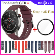 gtr4 Watchband For Amazfit GTR 4 Silicone Strap Bracelet With Screen Protector film for amazfit gtr 