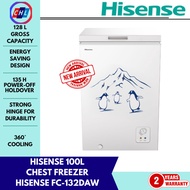 Hisense 100 L Chest Freezer FC-132DAW – Super Freeze & 360° Cooling