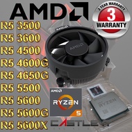 AMD RYZEN 5 3600 / RYZEN 5 3500 / RYZEN 5 4500 / R5 4650G / R5 5500 / R5 5600G / R5 5600X PROCESSOR MPK / RETAIL BOX