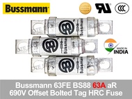 Bussmann BS88 63FE CEO100 63A 100A 550VAC 690VAC Offset Bolted Tag HRC Fuse  (Made in India)