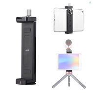 Smartphone Tablet Tripod Mount Phone Holder Clamp Aluminum Alloy 12.5cm-23cm/4.92in-9.05in Adjuatabl