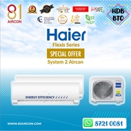 𝐇𝐚𝐢𝐞𝐫 System 2 R32 Aircon【5 Ticks】81 Aircon