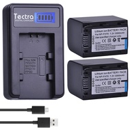 2-Pack NP-FH70 Battery and LCD USB charger for Sony NP-FH30, NP-FH50, NP-FH60, FH70, NP-FH90 NP-FH10