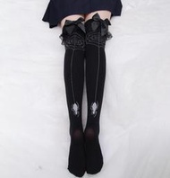 💎美晶聚👗Cosplay蕾絲蝴蝶結高筒過膝襪學生襪蜘蛛圖動漫60cm美腿絲襪