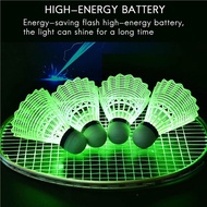 6 Pieces LED Badminton Lighting Shuttlecocks Sponge Head Ball Activities