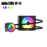 MINGSU Xuntai Light และ Shadow 360 240 120 ARGB integrated พัดลมระบายความร้อนหม้อน้ำ CPU สีดำ ARGB ท