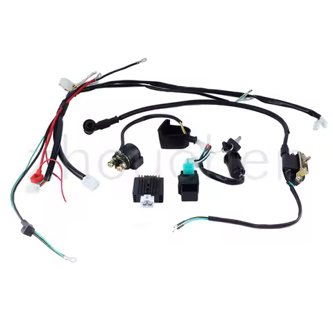 CDI Wiring Set For 50 70 90 110CC ATV Quad Gokart Full Electrics Wire Harness Coil CDI Wiring Set Mo