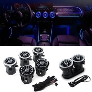 Car Accessories LED Dashboard AC Condition Air Vent Outlet Turbine Trim For Mercedes Benz B GLB GLA 