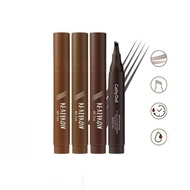 Cathy Doll Real Brow 4D Tint 2g. Eyebrow Tattoo Pen 4-Prong Tip Material Easy To Draw Create Beautif