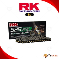 Very Beautiful RK 525 KRX Black Yellow Chain with Genuine Seal