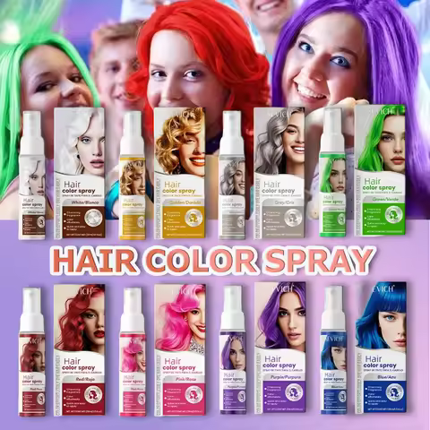 Temporary Hair Dyeing Spray Hair Color Dye Spray Colorful Hair Styling Product 30ml For Daily Party 