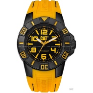 Caterpillar CAT Watches LD.111.27.127 Men's Analog Watch BONDI 45mm Silicone Strap Black Yellow *Ori
