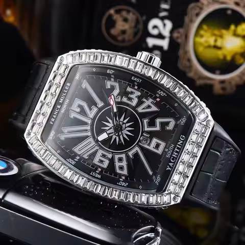 Top AAA FRANCK MULLER Brand Geneva Watches For Mens High Quality Multifunction Chronograph WristWatc
