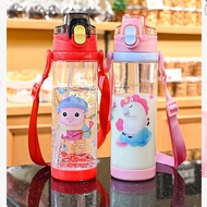 Kids Water Sippy Cup Creative Cartoon Baby Feeding Cup with Straws Leakproof Water Bottle Outdoor Portable Children's Cups