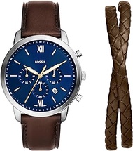 Fossil Neutra Men's Chronograph Watch with Stainless Steel Bracelet or Genuine Leather Band