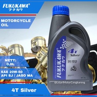 MESIN Fukukawa Motorcycle Engine Oil 4T SILVER SAE 20W-50 0.8L JAPAN TECHNOLOGY