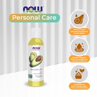 NOW Solutions Avocado Oil 100% Pure Moisturizing Oil Nutrient Rich and Hydrating (118ml)