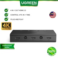 UGREEN 4K60Hz HDMI KVM Switch 4 IN 1 OUT Ultra HD HDMI Switcher Box For Sharing Monitor Keyboard Mou