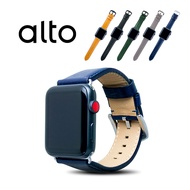 alto Apple Watch 42/44/45mm真皮皮革錶帶/ 海軍藍