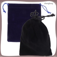 2 Pcs Drawstring Storage Bag Cube Playthings Carrying Pouches 15.00X13.00X0.50CM Black