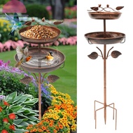 Standing Garden Bird Bath for Outside Double Layer Bird Bath Feeder Bowl for Garden SHOPCYC0002