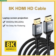 8K HDMI2.1 Cord HDMI Cable 48Gbps Male to Male Audio Video Cable for PS5 PS4 Splitter Switch 3D Supe