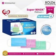 Masker BOLDe Surgical Earloop Platinum+ Box 50s
