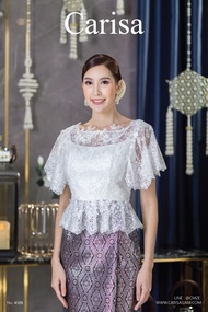 เสื้อลูกไม้สวย เสื้อลูกไม้ผญ Carisa เสื้อลูกไม้ไทย ใส่ออกงาน ดีไซน์ใหม่ งานตัดเย็บพรีเมี่ยม ซับในสวม