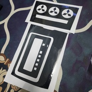 Mitsubishi XPANDER Aircond & Gear Panel Accessories Forged Carbon Sticker Carbon Fiber 6D