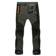 Mens Outdoor Sports Gore-Tex Pants Waterproof & Windproof Warm Fleece Thickening Hiking Pants