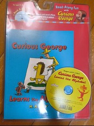 《有聲書》Curious George - Learns the Alphabet (with CD)
