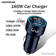 For INFINITI Car Charger️ 160W Fast Charging Charger Q50 QX50 Q30 G35 FX35 M35 G37 Q60 G25