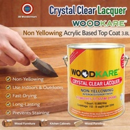 Crystal Clear Lacquer Wood-Kare - Non Yellowing Acylic Based Top Coat 3.8L