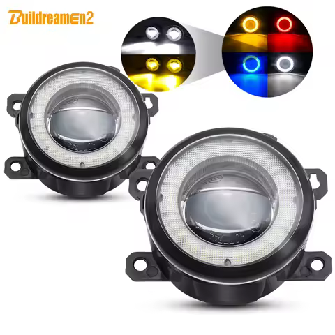 2 X Car Angel Eye Fog Light LED Lens Fog Driving Lamp DRL 30W 12V For Honda CR-V City Accord Fit CR-
