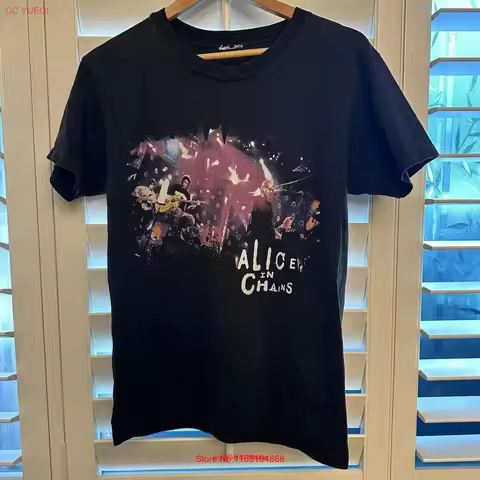 alice in chains unplugged shirt vintage Washed Versatile Stretched homme Breathable Slightly Comfort