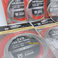 Pioneer wire 7x7 nylon uncoated wire (49-Strand) 10m wire leader