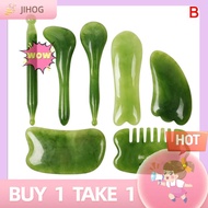 JIHOG Tự nhiên thạch anh hồng ngọc gua SHA ban massage đá guasha cạo mặt