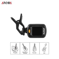 [in stock] AROMA AT-01A Guitar Tuner Rotatable Clip-on Tuner for Chromatic Acoustic Guitar Bass Ukulele Guitar Accessories