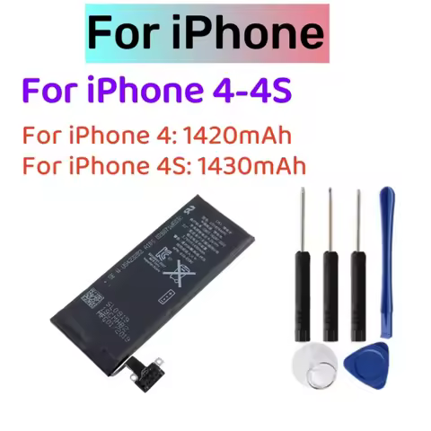 High Capacity For Replacement Battery For iPhone 4 4S iPhone 4 iPhone 4s Replacement Battery +Free T