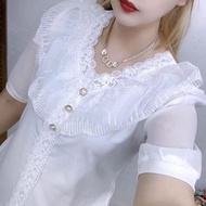 B7K Chiffon Shirt - French-Inspired Loose Fit | Slimming | Spring/Summer 2024