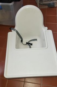 ikea白色兒童餐椅連椅腳