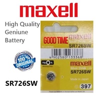 MAXELL ORIGINAL SILVER OXIDE SR726SW (397) BATTERY