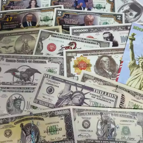 NEW Mixed style America One Million Billion Trillion Dollar Paper Statue of Liberty UV Prinitng Seri