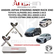 ANSHIN JAPAN STEERING INNER RACK END TOYOTA ESTIMA ACR50,VELLFIRE ANH20,ALPHARD ANH20.