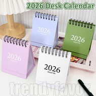 1/3/5Pcs 2026 Mini Vertical Desk Calendar - Daily Plan Notebook - Office School Stationery - Morandi