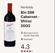 罕有 Vintage 2002 澳洲 🇦🇺 PENFOLDS Bin 389 紅酒 750ml