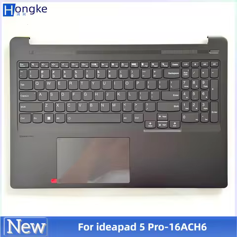 New For Lenovo Ideapad 5 Pro Creator 5 16ACH6 US English Storm Grey Keyboard Upper Case Palmrest She