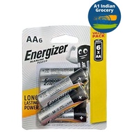 Energizer Alkaline AA 6 Pack