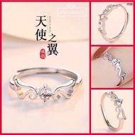 Silver 925 Original One carat  Diamond Ring Cincin Perempuan Luxury Diamond Engagement Ring Women Jewelry Accessorie