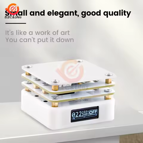 MHP30 Mini Hot Plate PCB SMD Soldering Pro Heating Tool Portable Volume OLED Display True Color Lamp